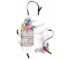 Sketch Bird Cage Apron