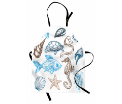 Underwater Marine Life Apron