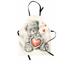 Detailed Teddy Bear Apron