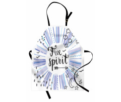 Free Spirit Star Moon Apron