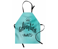 Blue Abstract Apron