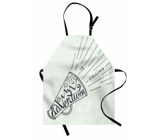 Mountains Birds Sun Apron