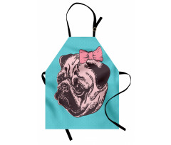 Dog with Pink Buckle Apron