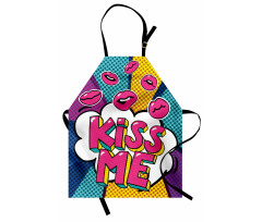 Word Bubble Pop Art Style Apron