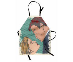 Lovers About to Kiss Art Apron