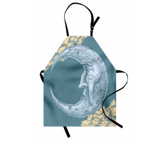 Vintage Crescent Moon Apron