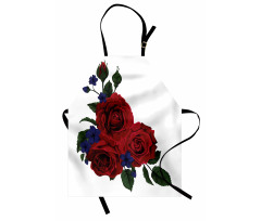 Red Bloom Gentle Florets Apron