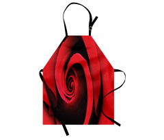 Swirled Petals Red Blossom Apron