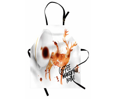 Deer Antlers Nature Apron