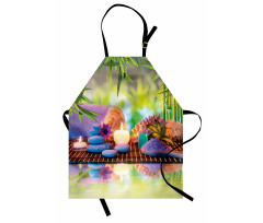 Stones with Candles Yoga Apron