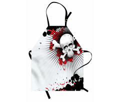 Skull Bones Grunge Apron