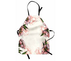 Botanical Spring Flowers Apron