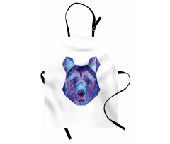 Cosmic Polygonal Portrait Apron