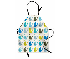 Colorful Whales Animals Apron