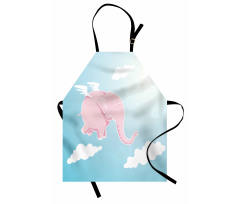 Pink Elephant Happiness Apron