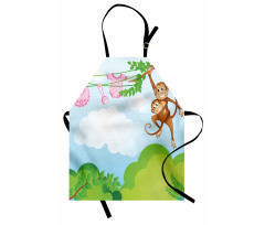 Monkey Swinging Kid Apron