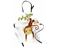 Cartoon Monkey on Liana Apron