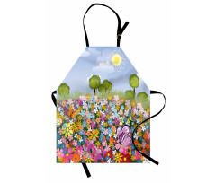Spring Meadow Blossoms Apron