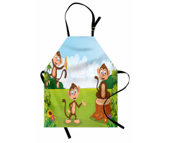 3 Monkeys Safari Apron