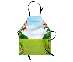 Monkeys on Vines Apron