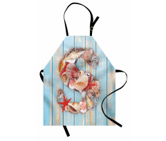 S Seashells Nautical Apron