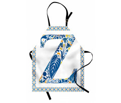 Vibrant Floral Design Apron