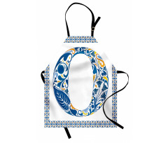 Blue Capital Letter Apron