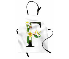 Frangipani Green Theme Apron