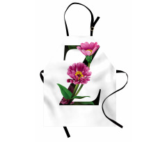 Zinnia Petals Leaves Z Apron