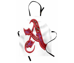 Classic Ornate Initial Apron