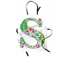 Nature Inspired S Sign Apron