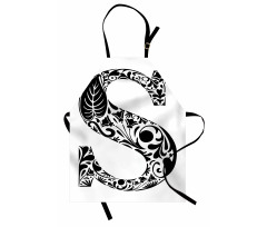 Floral Monochrome S Apron