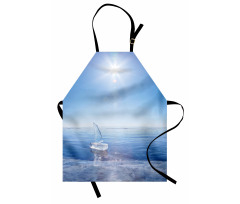 Icy Boat Sunny Weather Apron