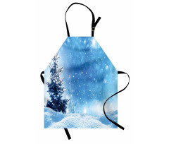 Frozen Pine Snowflakes Apron