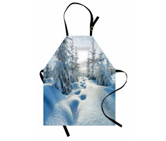 Blue Sky Tree Footprints Apron