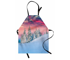 Idyllic Scene Mountains Apron