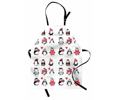 Penguins Merry Xmas Apron