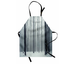 Foggy Mysterious Woods Apron