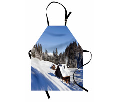 Log Cabins in Mountains Apron