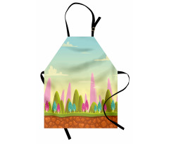 Fantasy Cartoon Illustration Apron