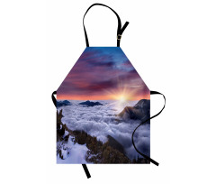 Winter Landscape Sunset Apron