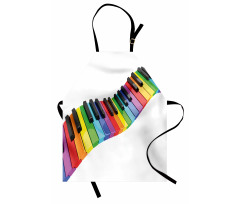 Vibrant Keyboard Arts Apron