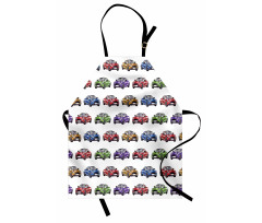 Colorful Fast Sports Car Apron