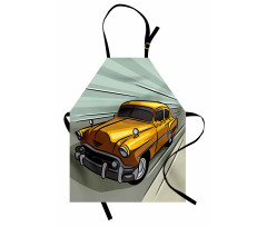 Yellow Vehicle Speeding Apron