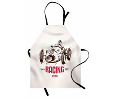 Retro Race Car Emblem Apron