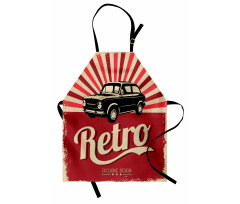 Retro Poster Style Vehicle Apron