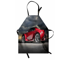 Modern Red Sports Vehicle Apron