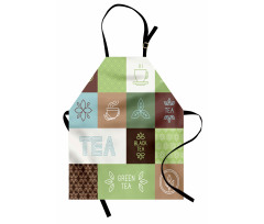 Checkered Tea Images Apron