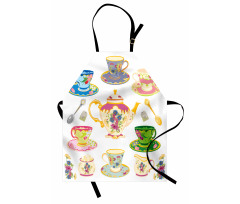 Vivid Teacups Sweets Apron