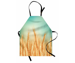 Wheat Field Blue Sky Apron